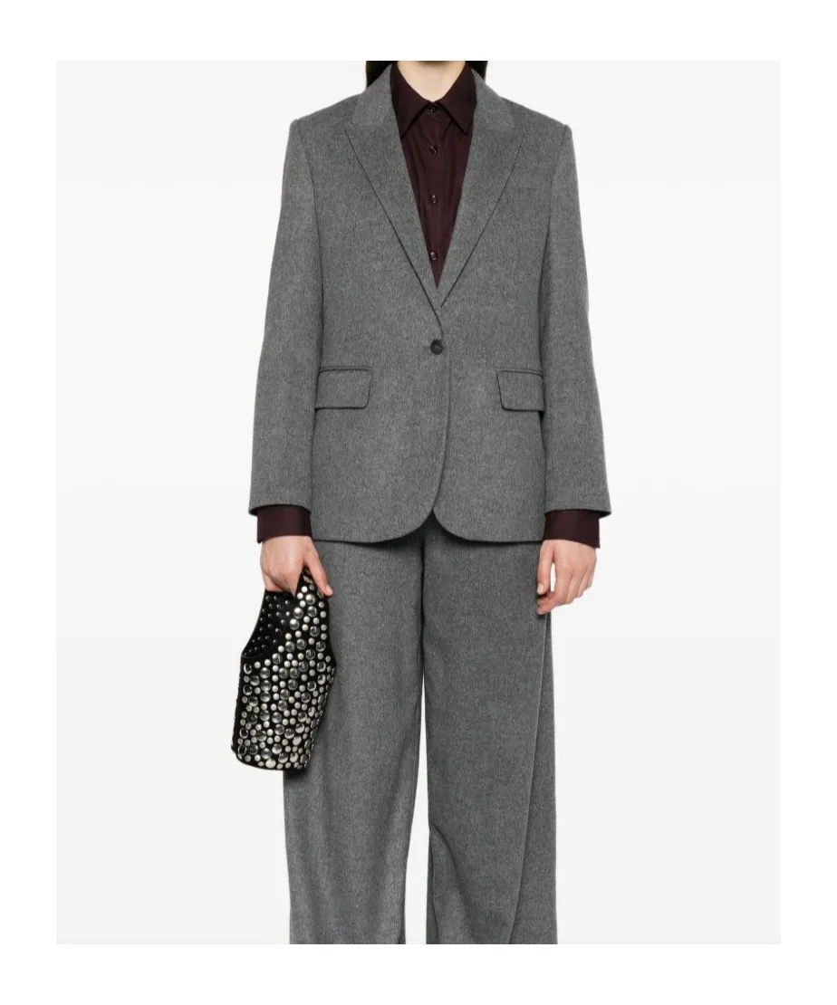 Single-Breasted Peak-Lapels Jacket