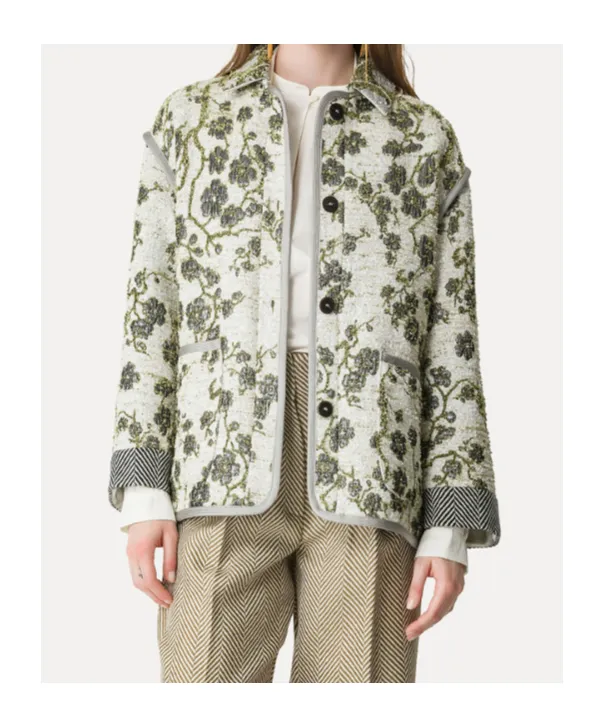 Jacquard Jacket La Lune En Fleur