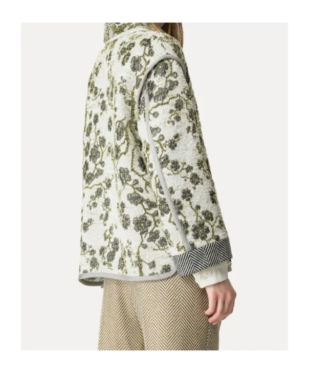 Jacquard Jacket La Lune En Fleur