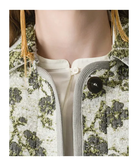 Jacquard Jacket La Lune En Fleur