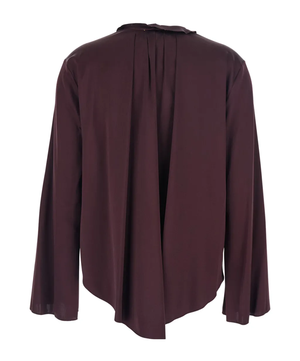 Fringed Drawstring Blouse