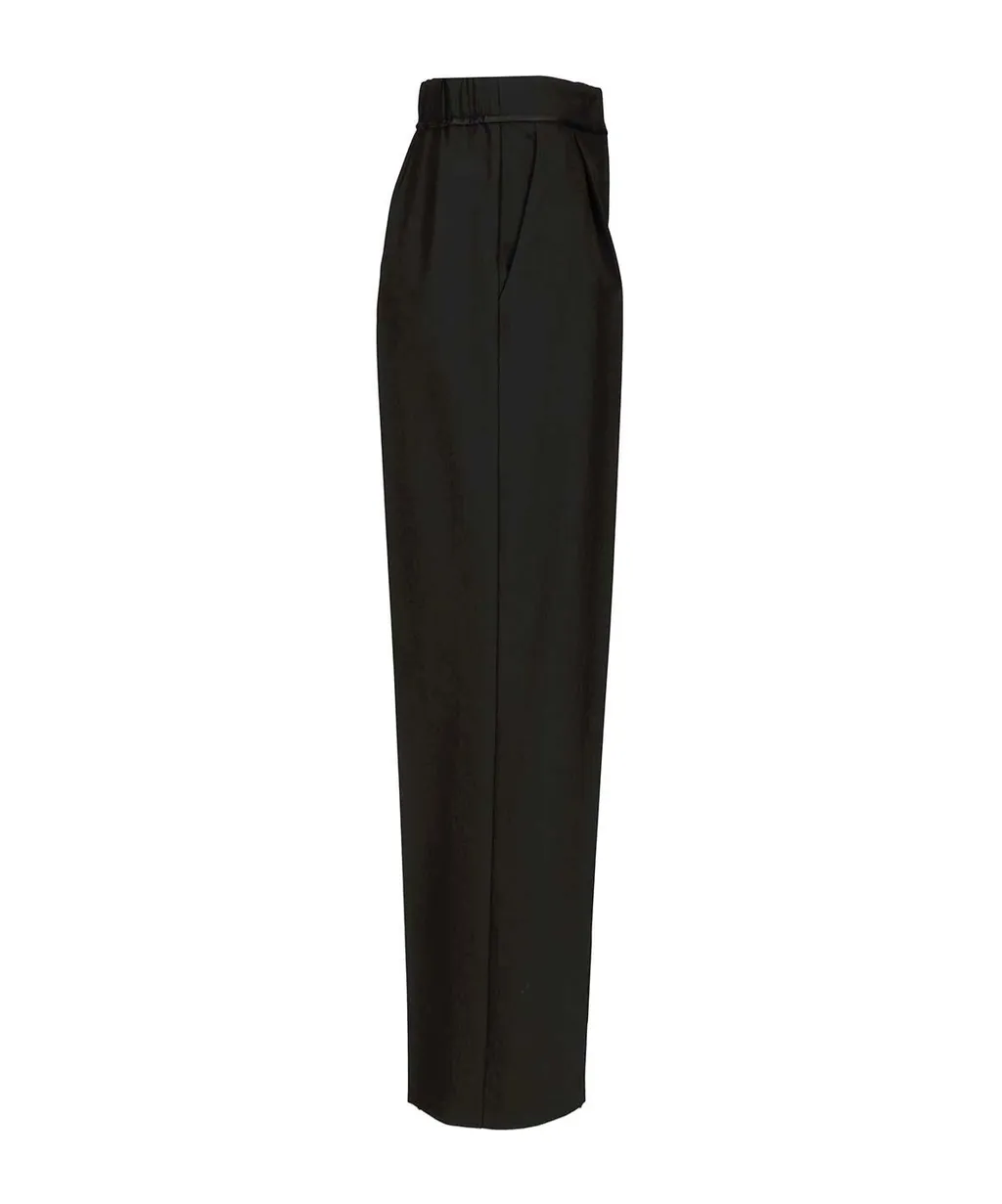 High-Waisted Elastic Pants