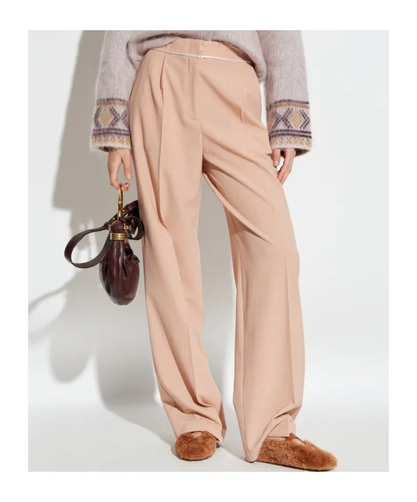 Creased Casual Pants
