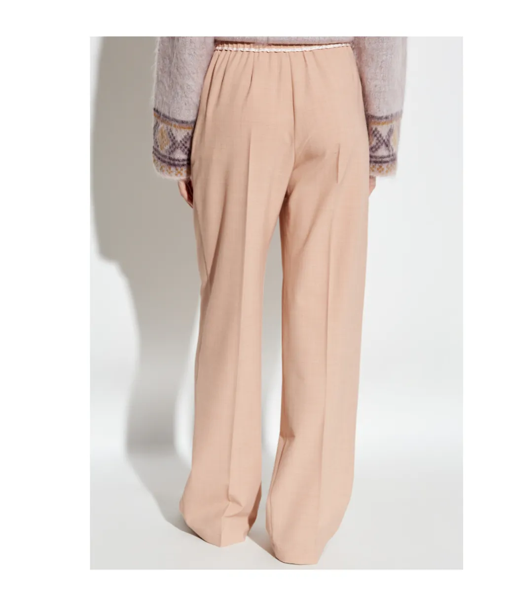 Creased Casual Pants
