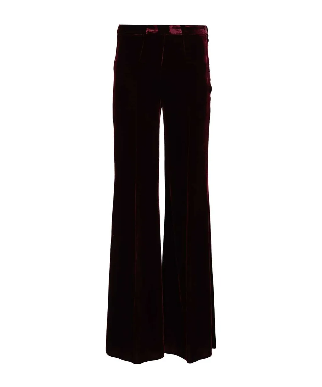 Velvet Flare Pants