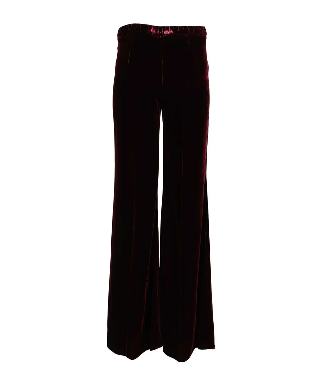 Velvet Flare Pants