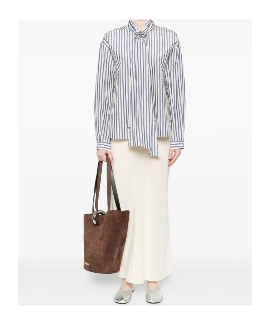 Detachable Pussy Bow Shirt