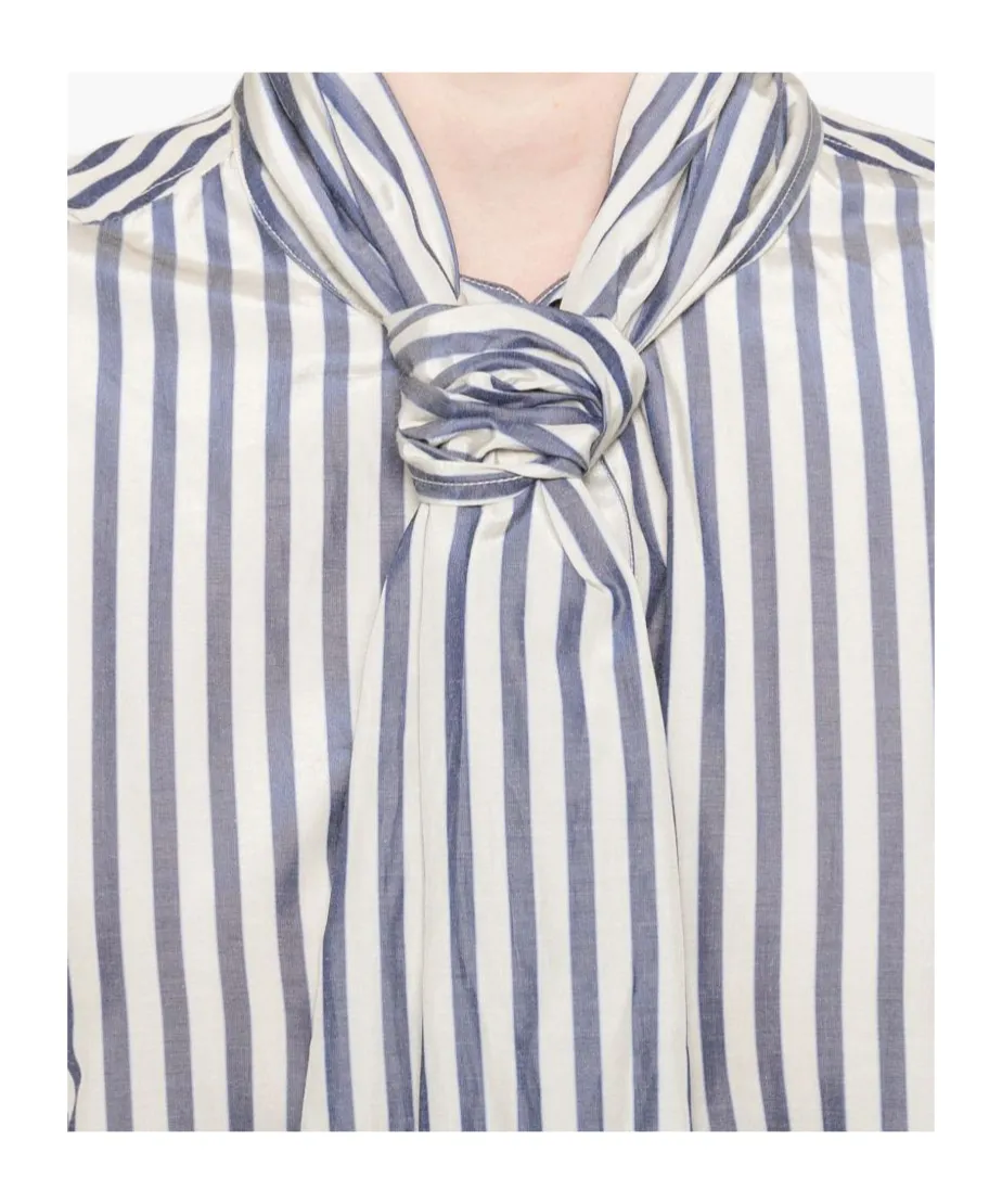 Detachable Pussy Bow Shirt