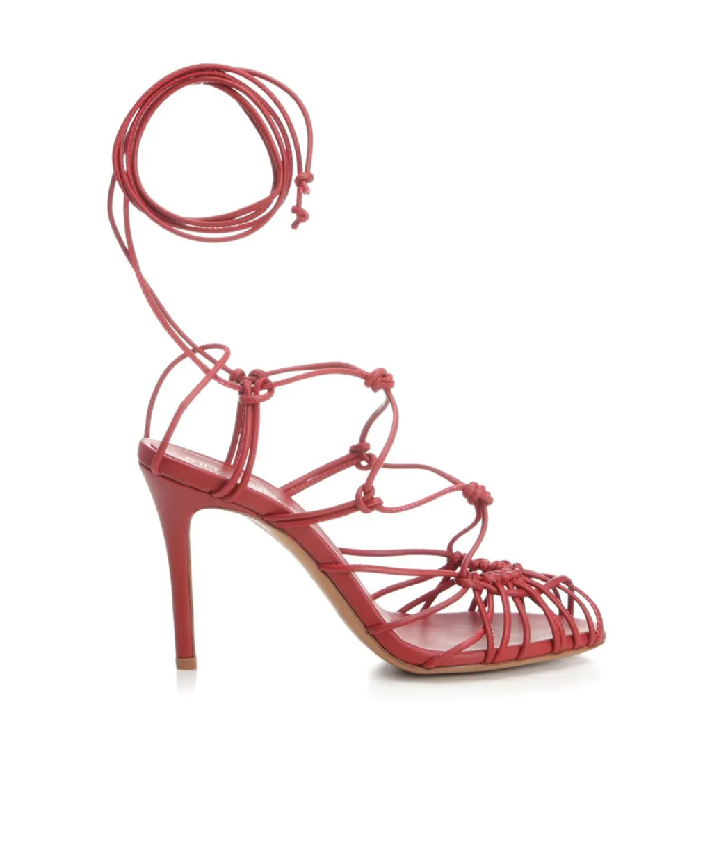 Tubular Lace Sandals