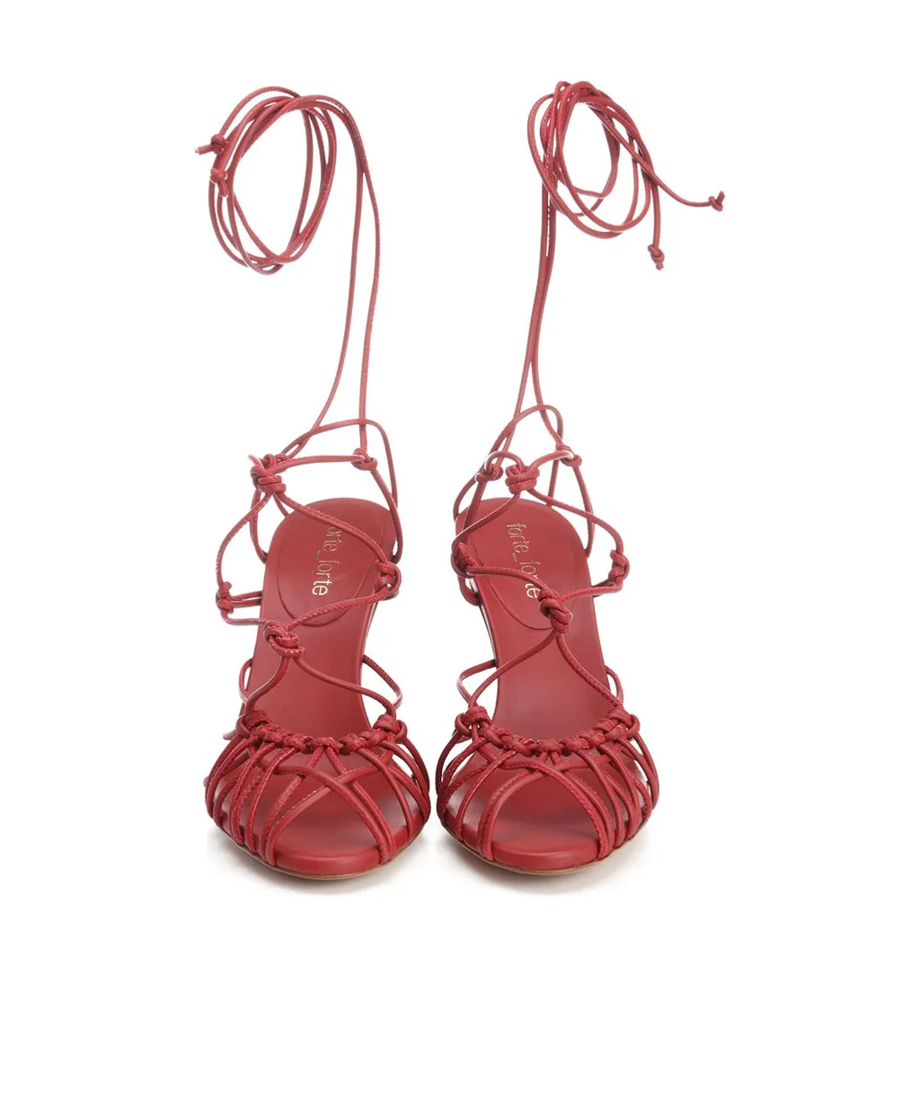Tubular Lace Sandals