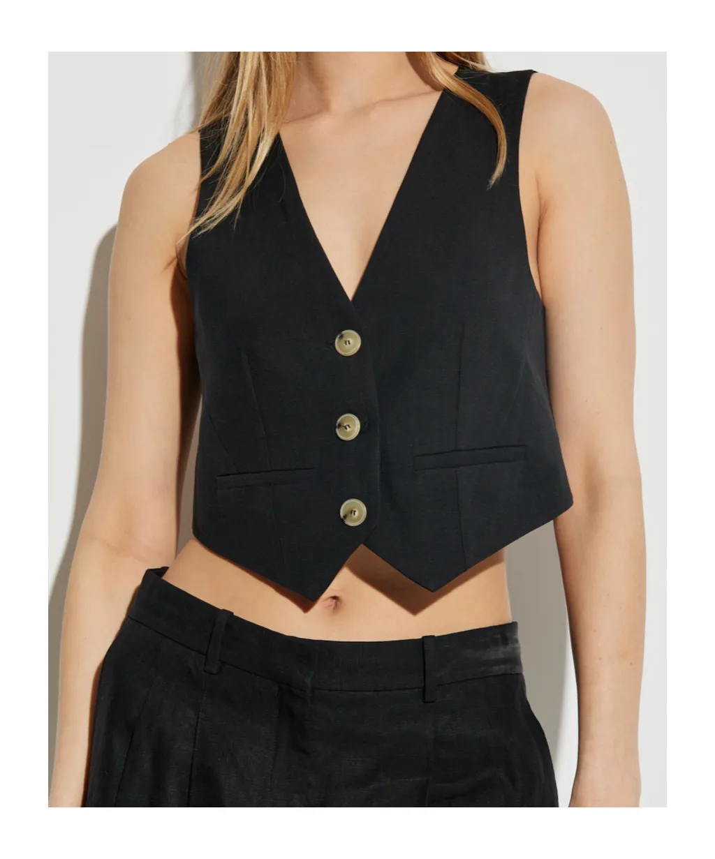V-Neck Sleeveless Vest