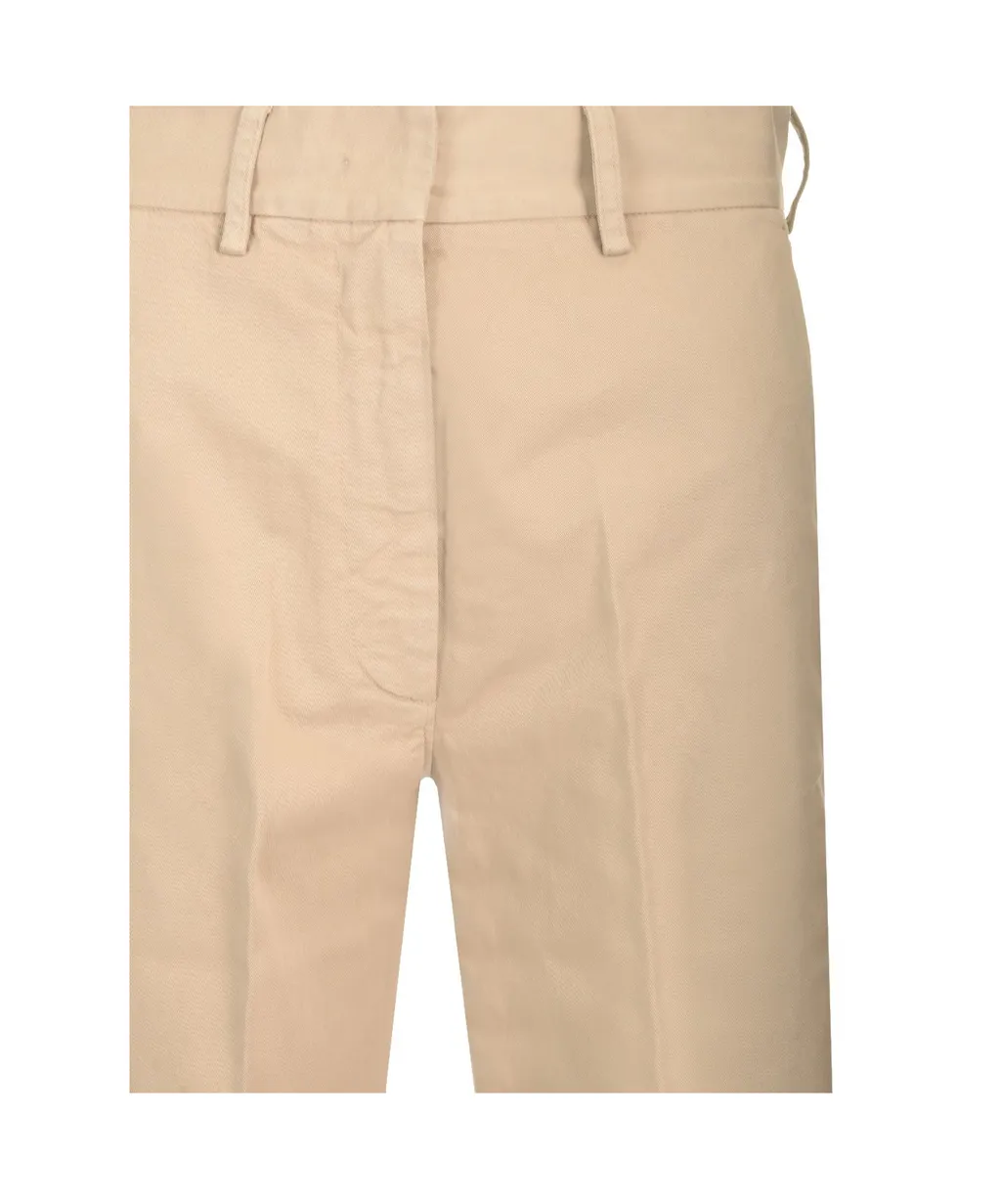 Soft Twill Wide Leg Trousers