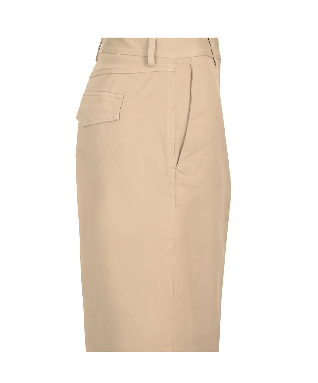 Soft Twill Wide Leg Trousers