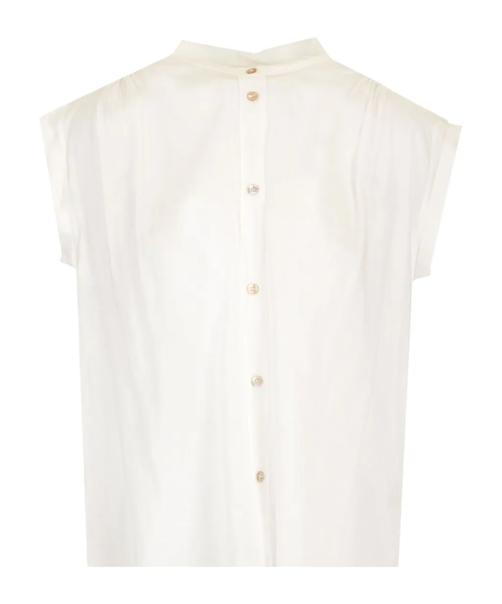 Sleeveless Button Shirt