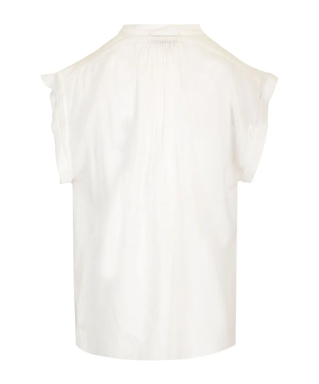 Sleeveless Button Shirt