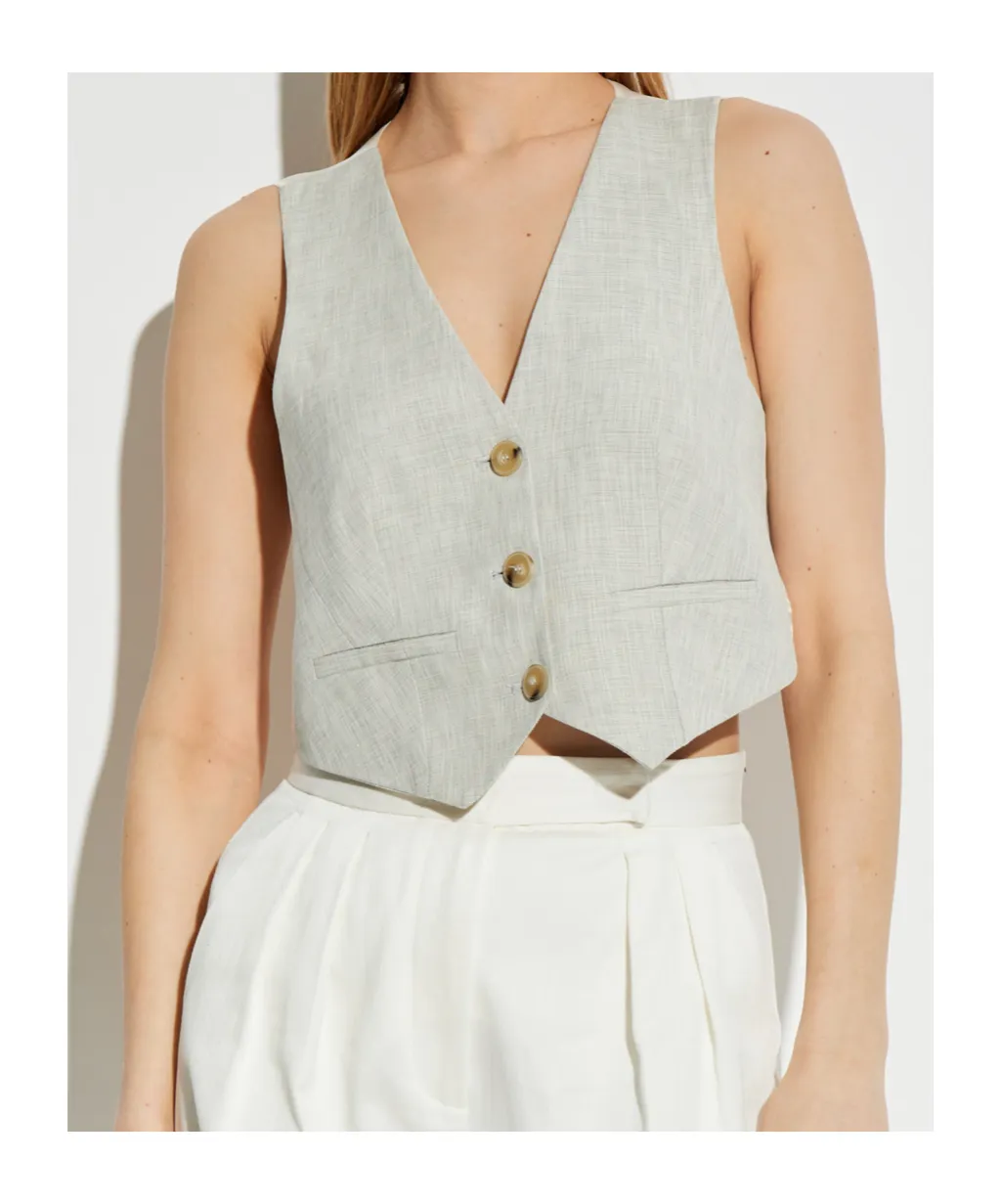 V-Neck Sleeveless Vest