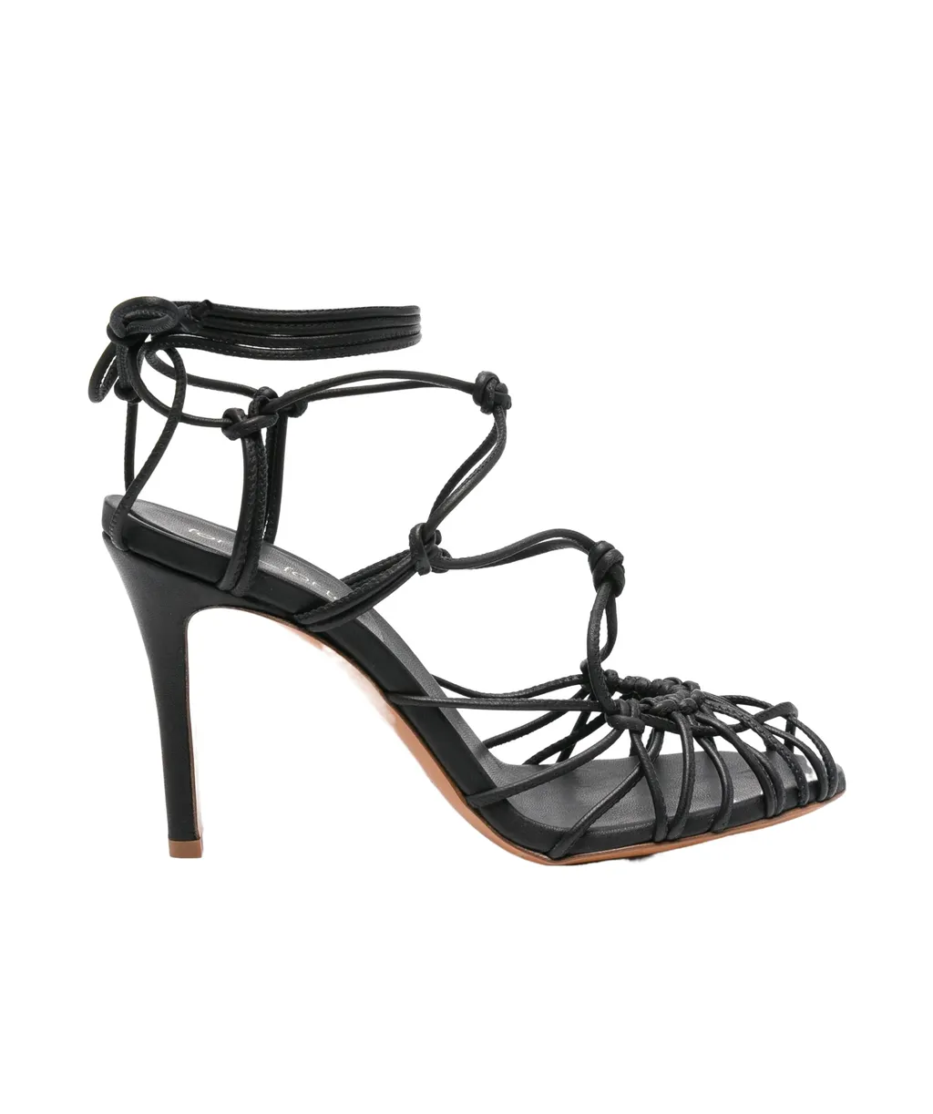 Lace-Up High Heel Sandals