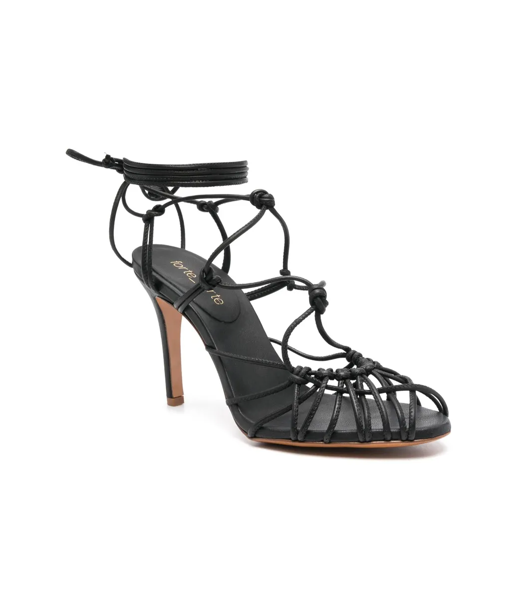Lace-Up High Heel Sandals