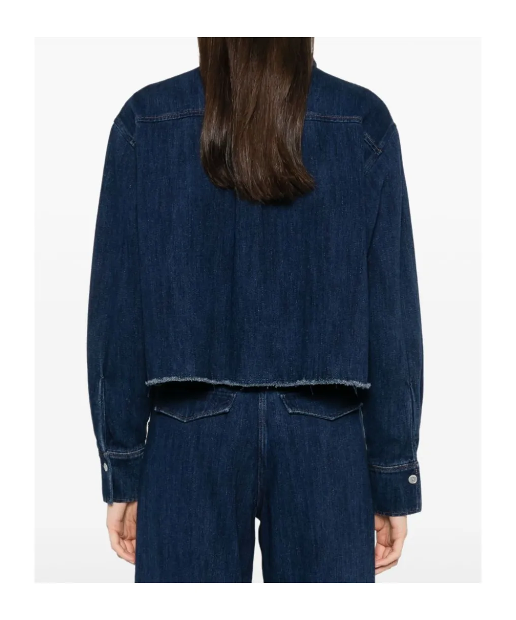 Long-Sleeved Denim Shirt