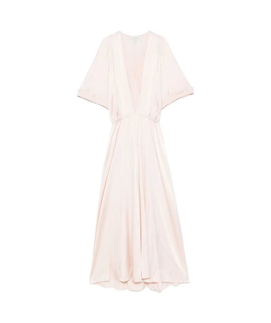 V-Neck Midi Dress