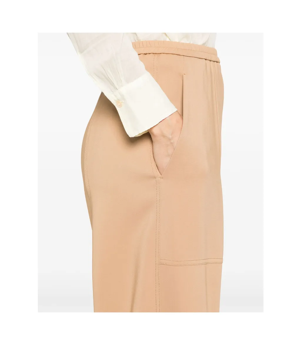 Elastic Waist Casual Pants