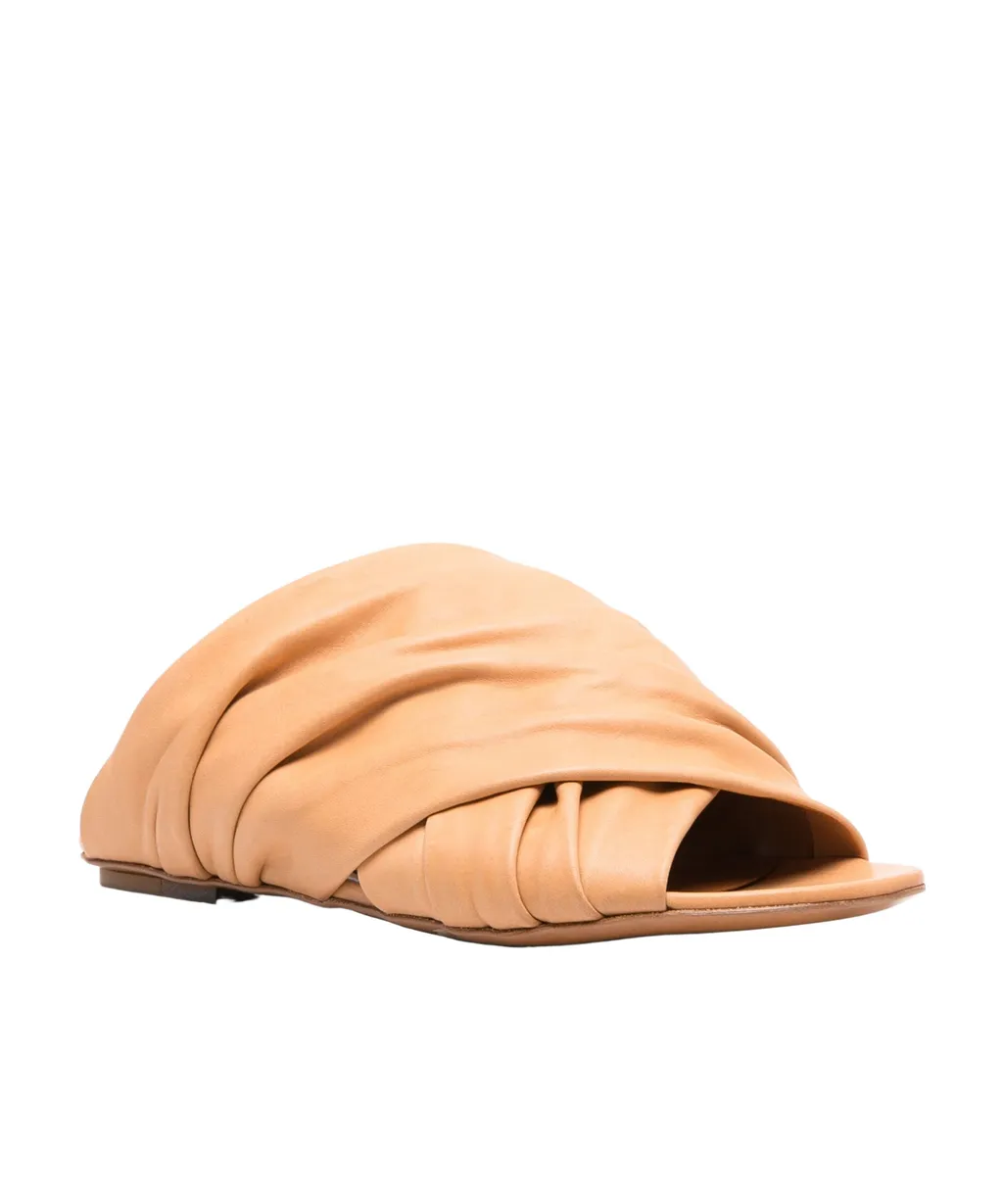 Crossed Flat Slippers