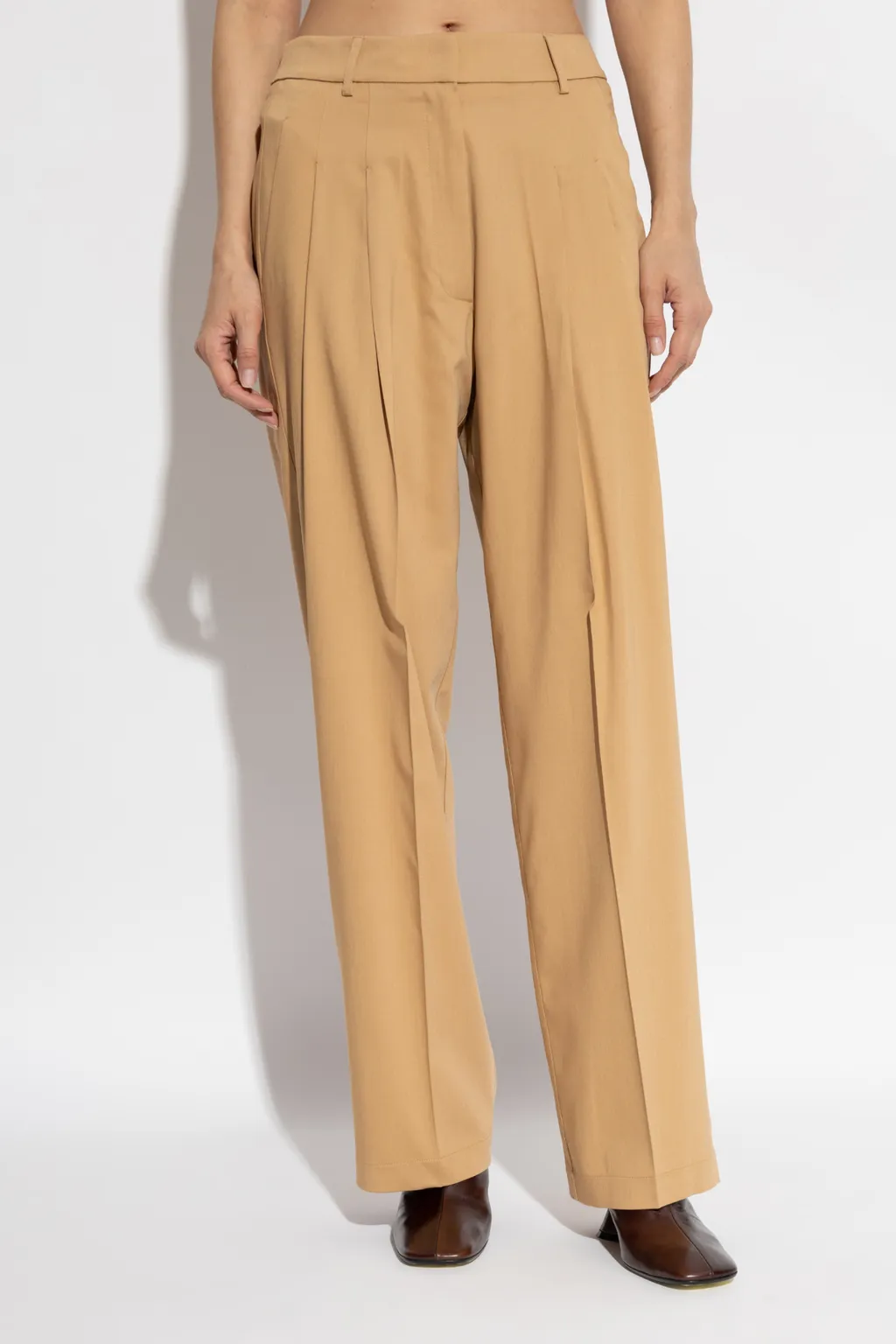 Belt-Loop Casual Pants