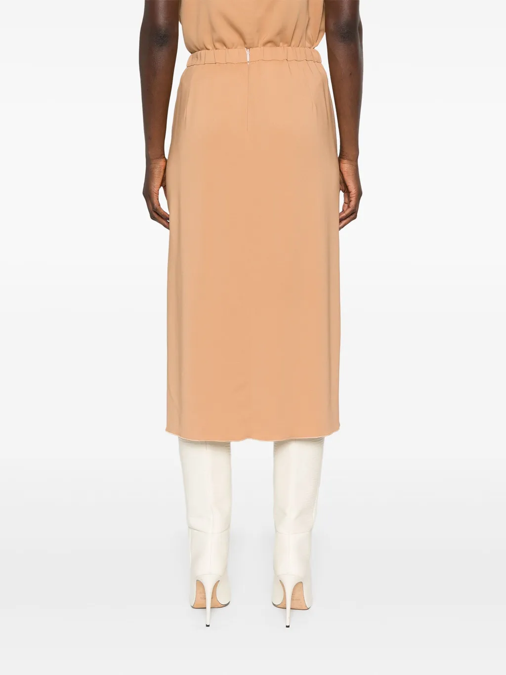 Crepe Midi Skirt