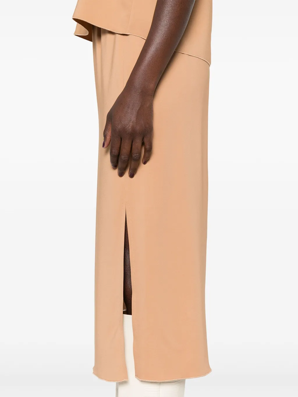 Crepe Midi Skirt