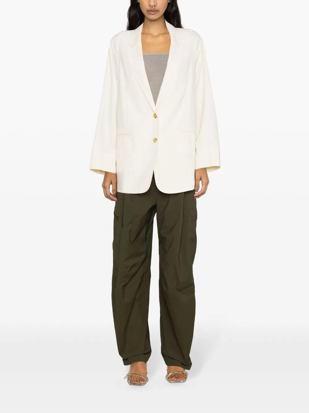 Lapel Long-Sleeved Suit Coat