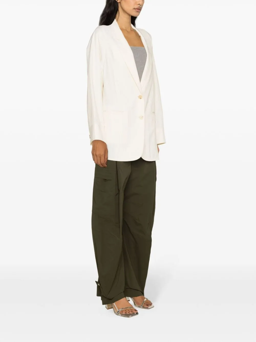 Lapel Long-Sleeved Suit Coat