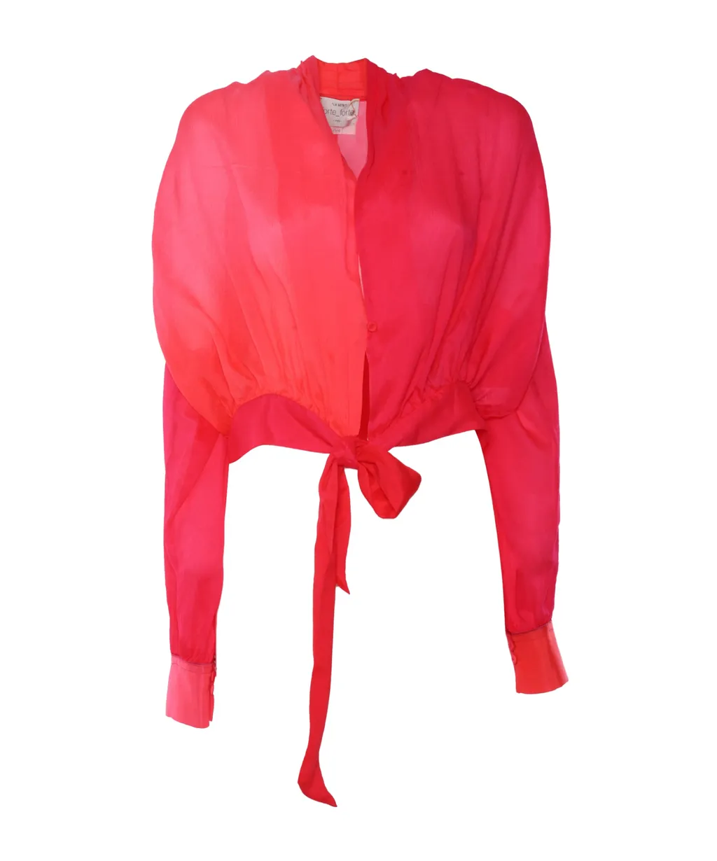 Color-Blocking Strappy Blouse