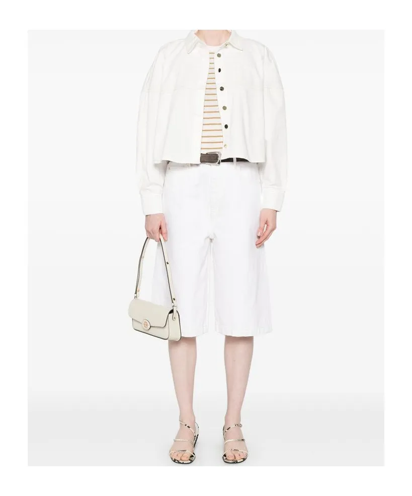 Knee-Length Zipped Shorts