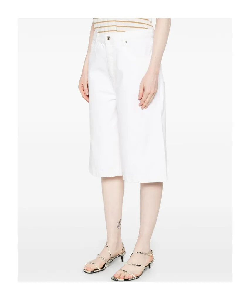 Knee-Length Zipped Shorts