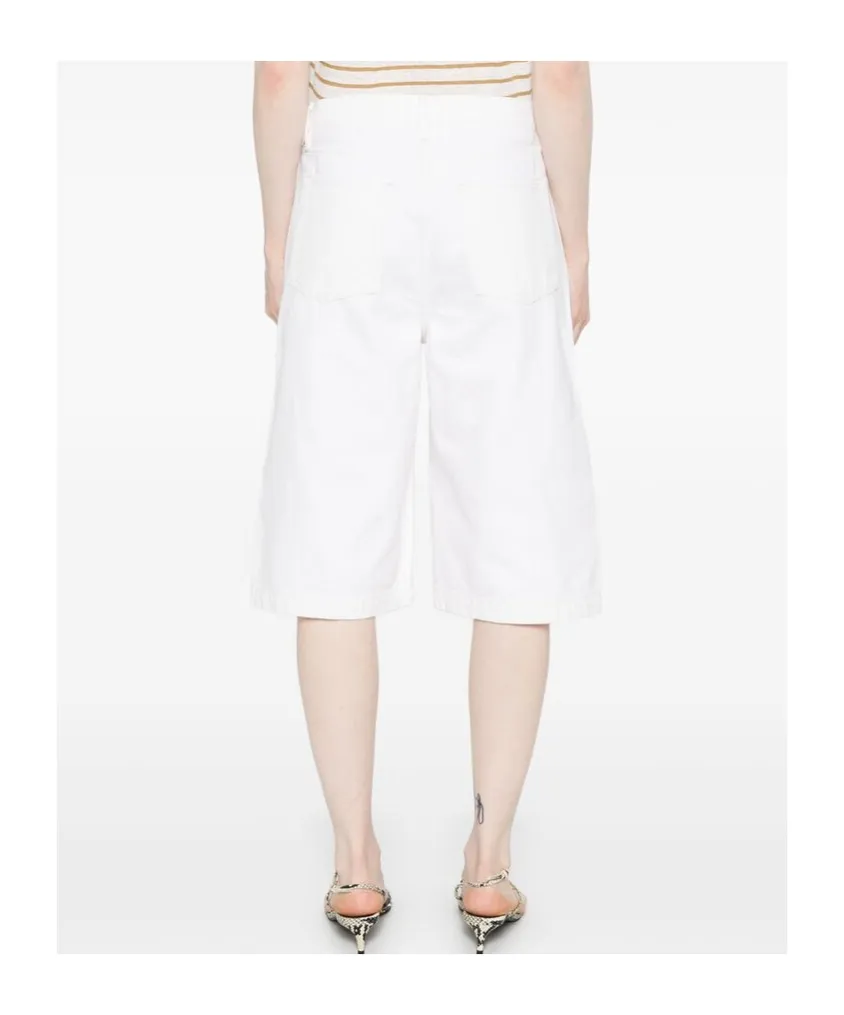 Knee-Length Zipped Shorts