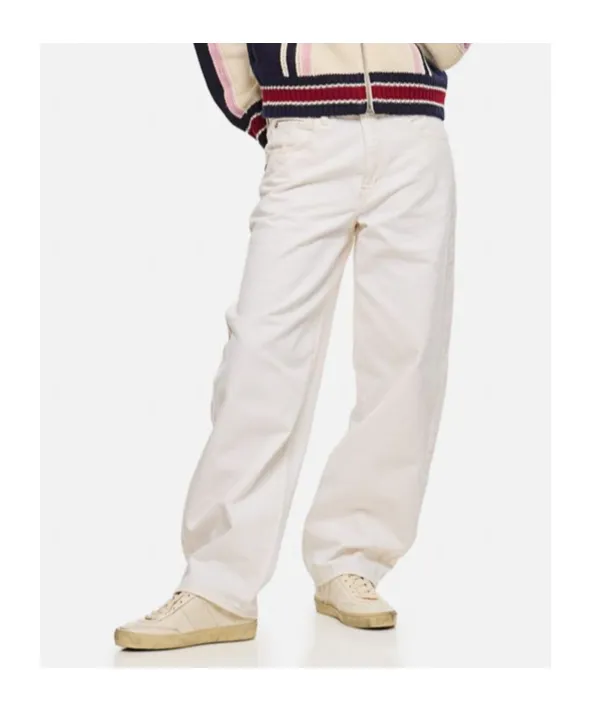 High Waist Long Slung Barrel Jeans