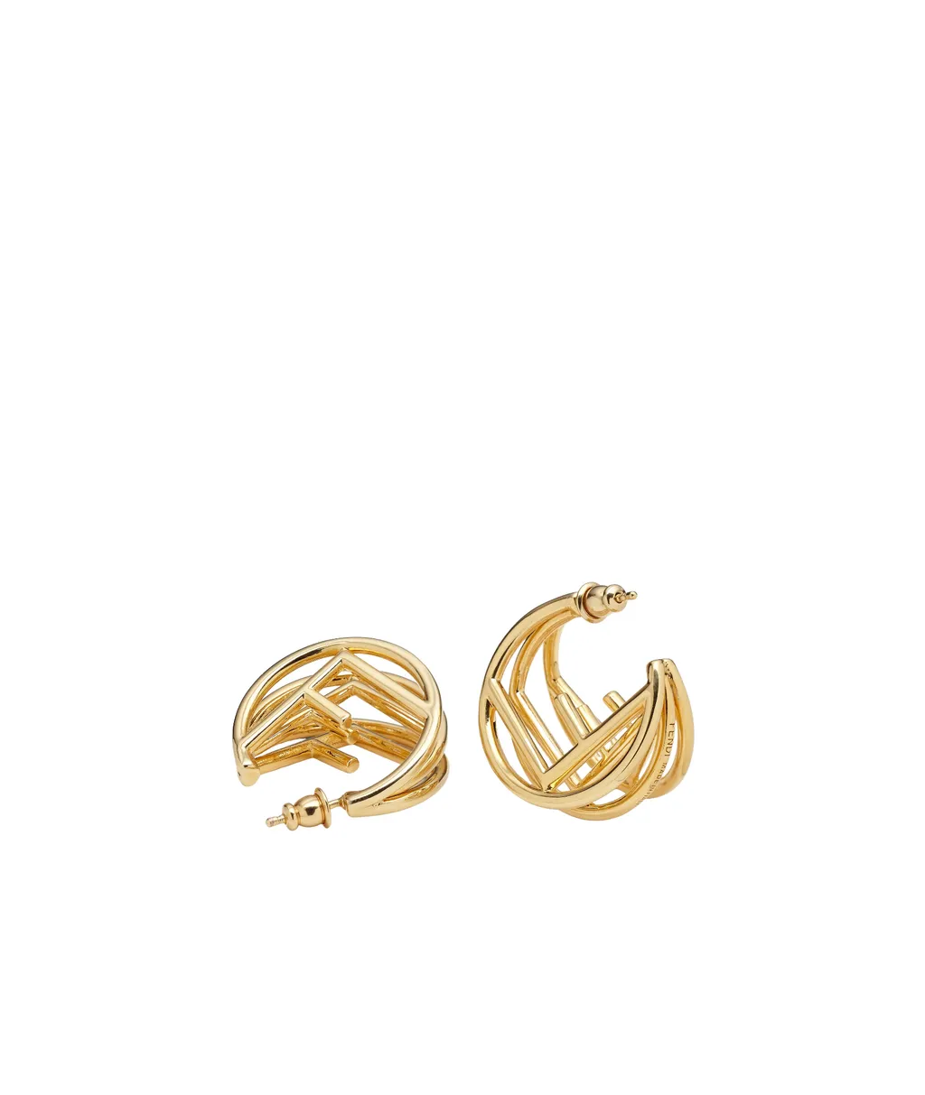 F Is Fendi Hoop Earrings