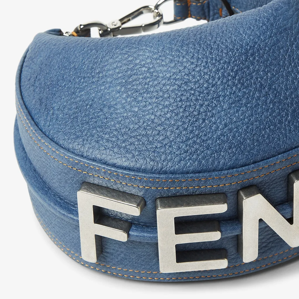Fendigraphy Logo Lettering Mini Hobo Bag