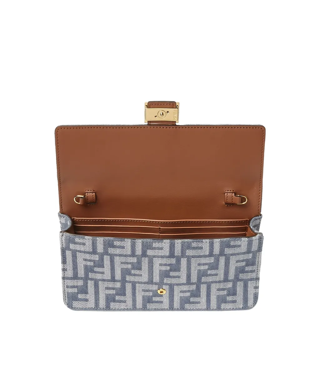 Baguette Ff Jacquard Chain-Linked Wallet