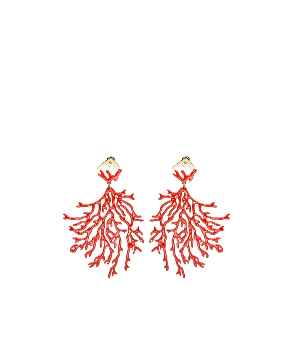 Ff Logo And Pin Buckle Earrings