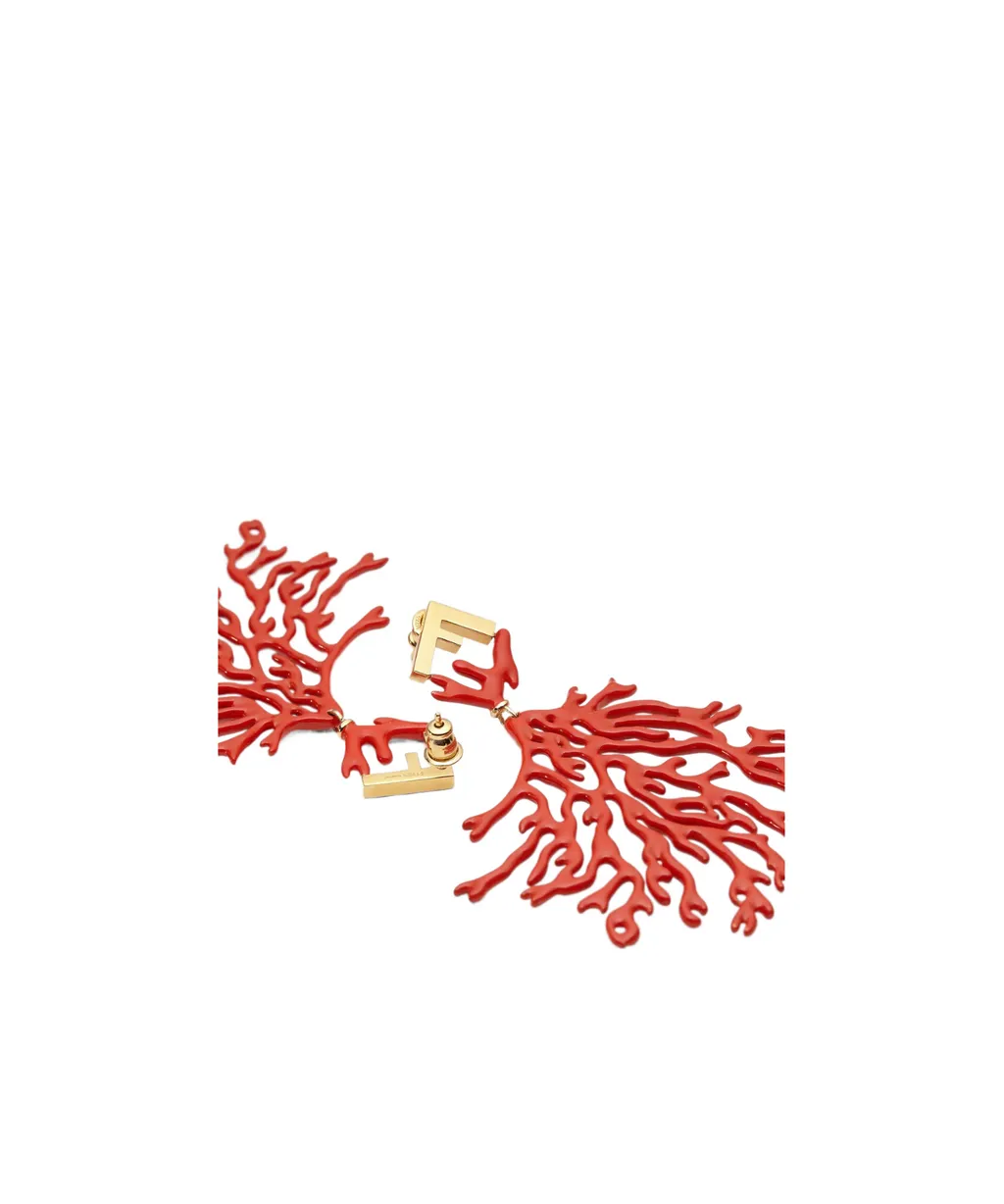 Ff Logo And Pin Buckle Earrings