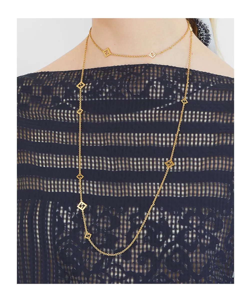 Gold-Colored Metal Necklace