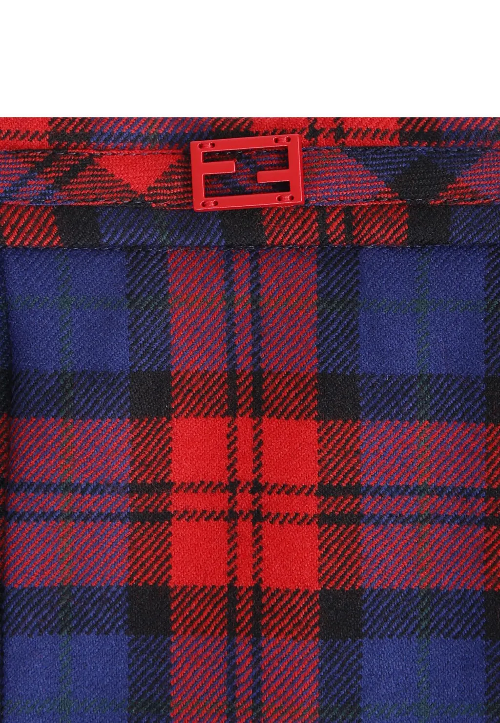 Plaid-Pattern Mini Skirt