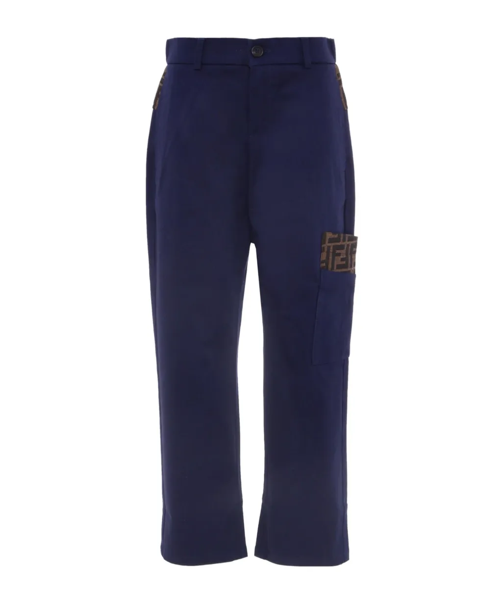 Ff Motif Straight Trousers