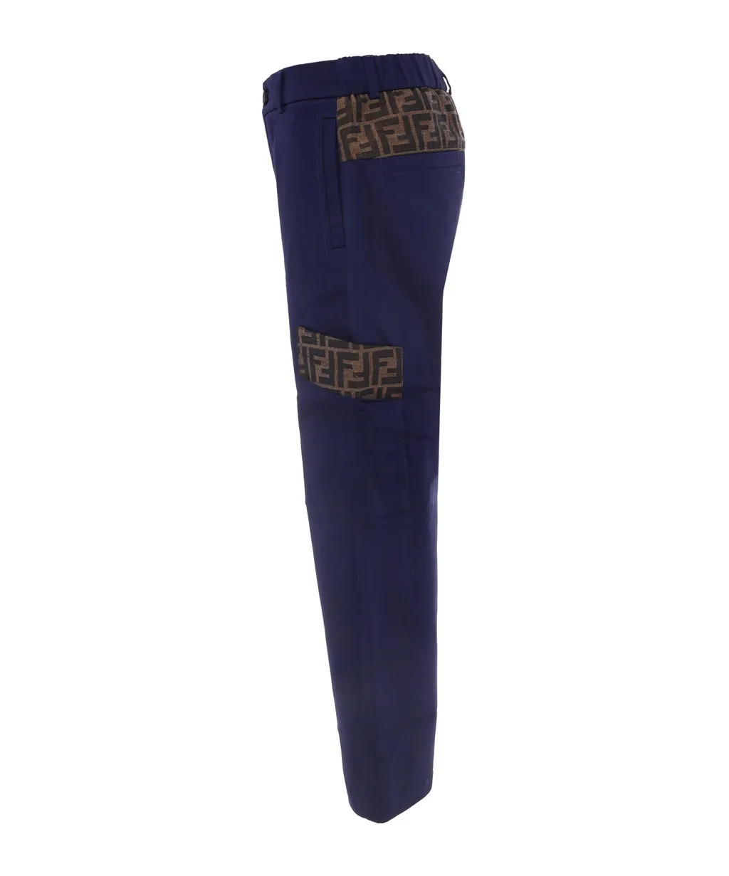 Ff Motif Straight Trousers