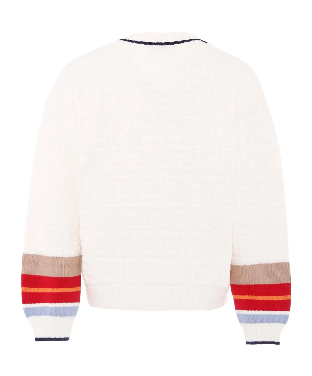 Stripe-Detailing Cardigan