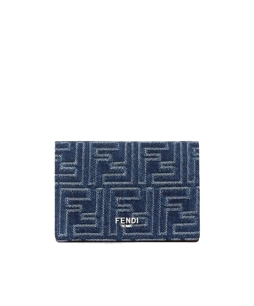 Logo Detailed Ff Jacquard Cardholder