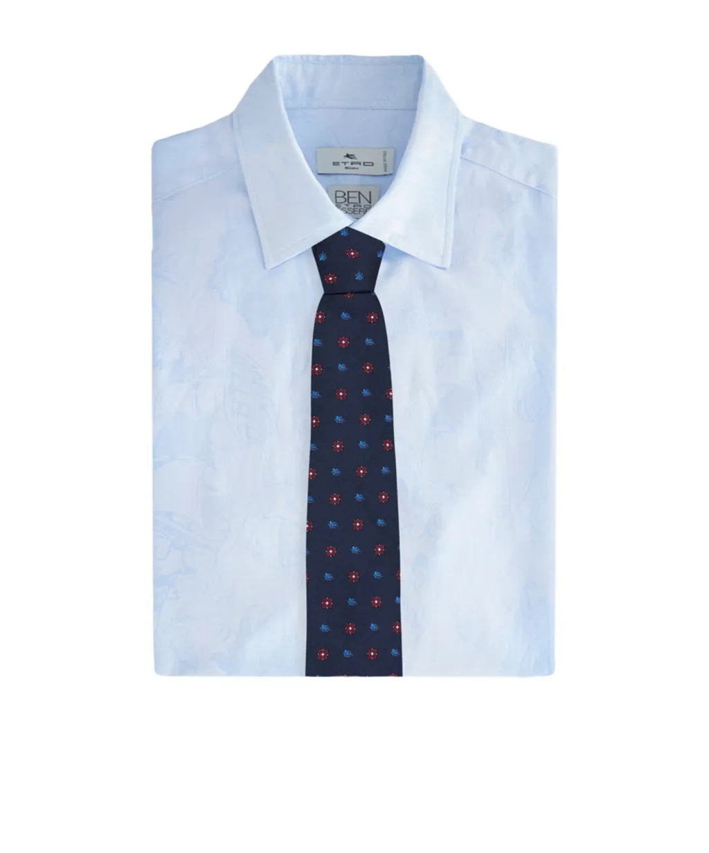 Micro Paisley Floral Tie