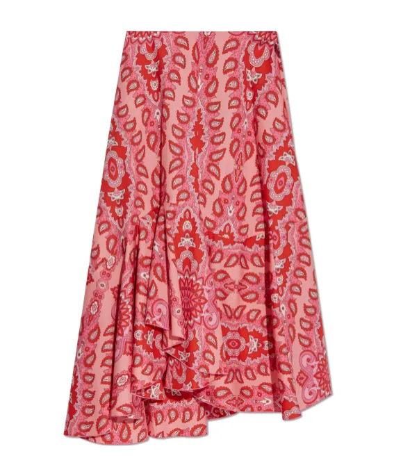 Printed Midi Skirt