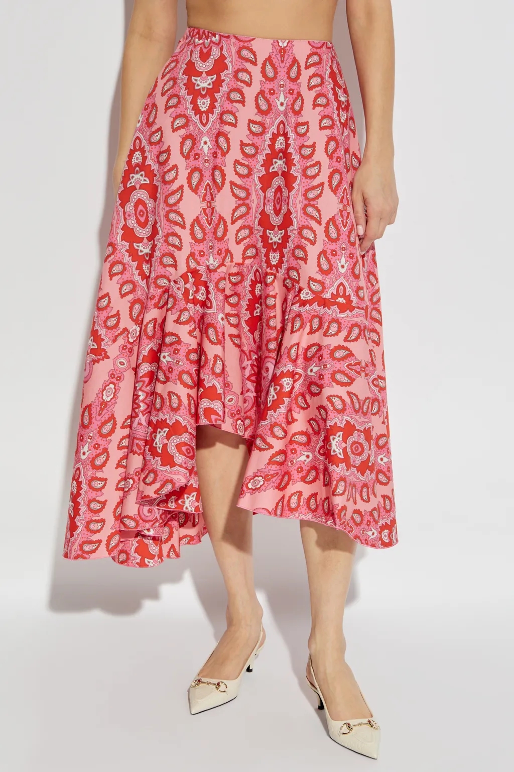 Printed Midi Skirt